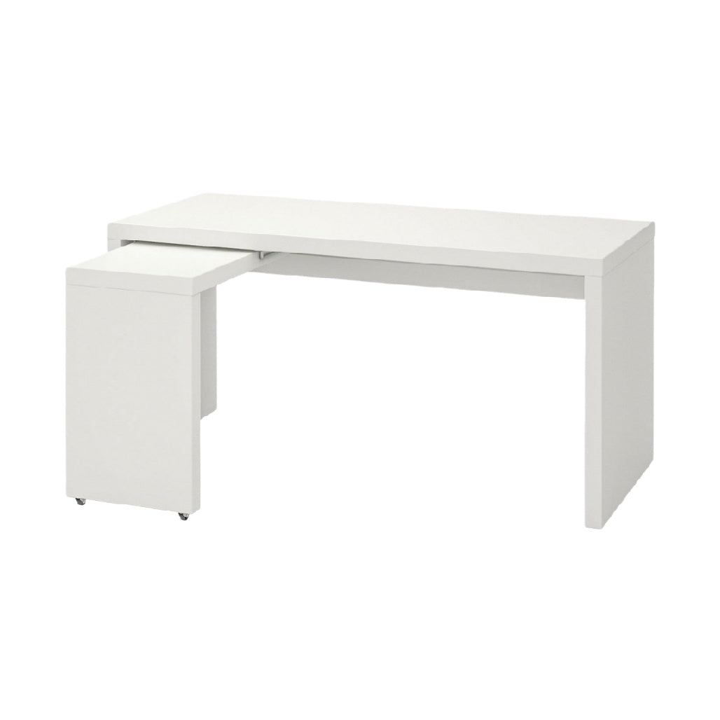 Bureau d'ordinateur pour espace de travail en mélamine - 150 x 60 x 75