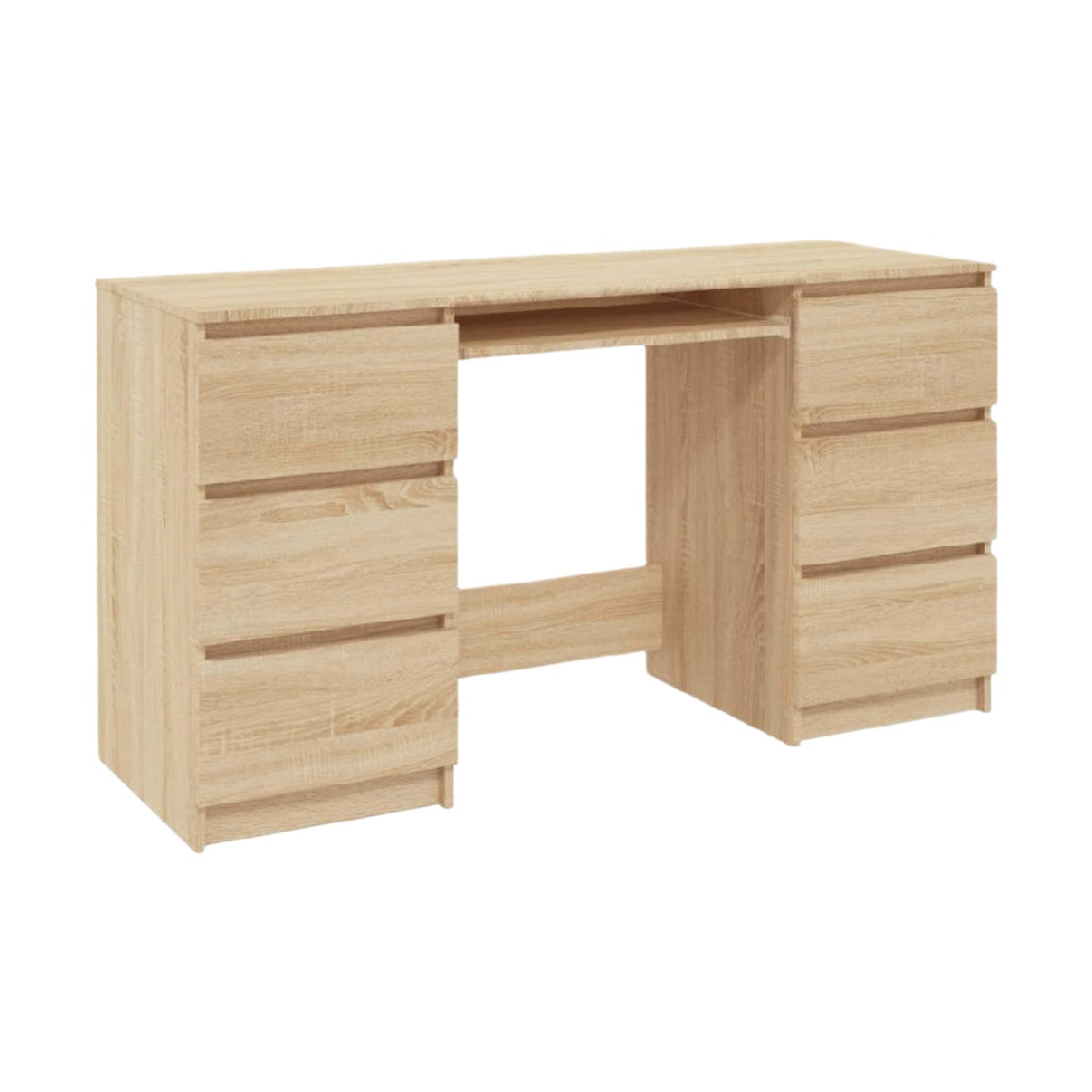 Bureau de travail en bois aggloméré pour espace de bureau - 150 x 60 x 75
