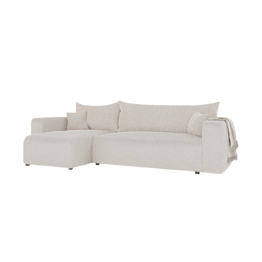 Sofa d'angle pour salon en tissu - 240 x 100 x 80